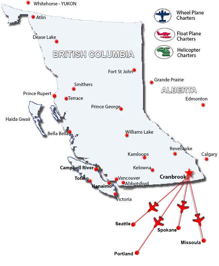 Cranbrook Charter Flights